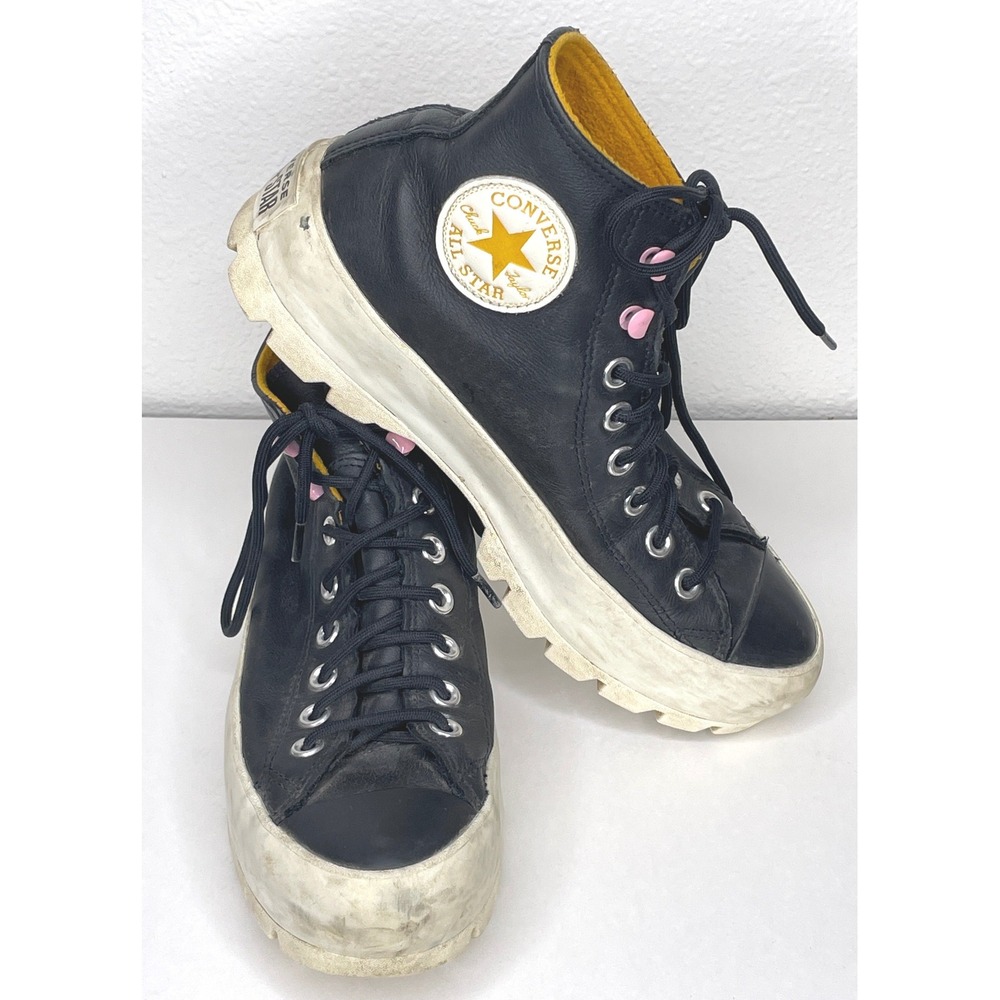 Converse Womens Shoes Lugged Winter Gore-Tex Leather High Top 8.5 Black 568763C